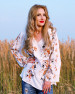 BLOUSE PAINTE À LA MAIN - Éclat